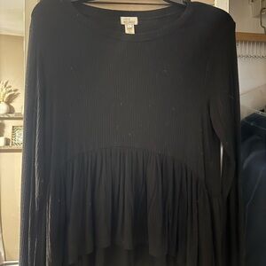 Wilfred Black Long Sleeve Top